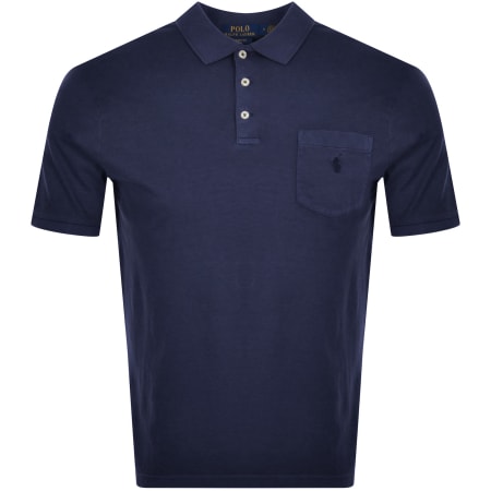 Ralph Lauren Slim Fit Polo T Shirt Navy Mainline Menswear